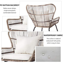 Aimir Set di Mobili da Giardino per Esterni, Divano Modulare in Rattan Manuale 3 Pezzi E Tavolino da caffè Dispositivo di Conversazione per Balcone Kit per Mobili da Giardino per La Casa