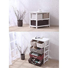 Comodino LHY- Comodino in legno massello e comodino, resistente e durevole, adatto per camera da letto, soggiorno, ecc., Legno, 50×30×42cm