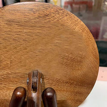 LXRZLS Lo Specchio Portatile di Trucco di Viaggio dello Specchio di Legno del Triangolo dello Specchio di vanità del Legno Solido può Essere girato