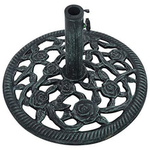 Tidyard Base Ombrellone Verde 9 kg 40 cm in Ghisa, 40 x 32 cm
