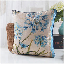 MEILING American Style Garden Cuscino di Cotone e Lino di Spessore Esempi di Fiori e Uccelli con Cuscini Cuscino Modello (Dimensioni : 45cm)