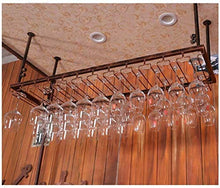 DJSMjbj - Scaffale da appendere in ferro da stiro, decorazione da soffitto, per barre, porta vetro da appendere (dimensioni: 30 x 80 cm)