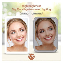 WXL Specchi da Tavolo Specchio per Il Trucco Illuminato Specchio per vanità da Viaggio con luci USB Charging Light Table Specchio cosmetico con Interruttore Touch Screen Specchio Trucco con LED