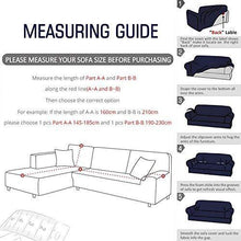 Abukjm - Copridivano per chaise longue a forma di L, in tessuto jacquard elastico, per divano ad angolo, per divano e divano, protezione per mobili (grigio, parte B-B 145-185 cm) - Arredi Casa