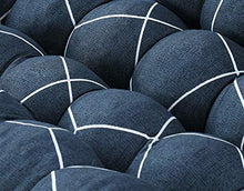 BoruisX Cuscino Lungo per Panca con Lacci di Fissaggio, Cuscino per Panca da 2 a 3 posti, spazioso Comodo e Spesso, per Giardino e Interni (Stile 3,55 * 150 CM)