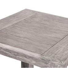 Strandgut07 T80867 Tavolo, Teak, Grigio, 75x75x75 cm