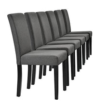 [en.casa] Sedia da Pranzo Nobile in Un Set di 6-90 x 42cm Grigio Scuro