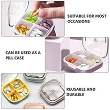 DOITOOL Contenitore per pillole da viaggio, 1 pezzo, contenitore per pillole, organizer per medicine, mini scatola