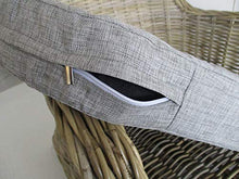 fantasie d oriente Poltrona Vimini con Schienale Alto C/Cuscino CM 69X80X113 H Poltrona Molto Robusta per Interno ED Esterno Rattan
