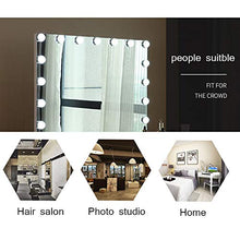 Specchio LED Desktop Specchio per Trucco a LED Evidenzia Sorgente Luminosa a LED 5 cm Specchio Argento ad Alta Definizione Touch Control 3 Temperature di Colore Antiruggine in Metallo