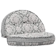 Tidyard Pouf Divano in Tessuto Grigio Chiaro/Indaco 100x20 cm,Divano Cameretta,Divano Camera da Letto,Chiase Longhe Tessuto,Divanetto Camera da Letto Tessuto 100x20 cm