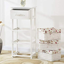 Comodino GCX- comodino moderno in legno massello con forte capacità di cuscinetto per camera da letto, studio, ecc moda, Legno, 36×28×42cm