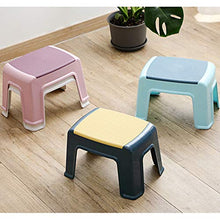DXXWANG Poggiapiedi Step Sgabello Casa Tappetino Antiscivolo Bagno Sgabello,Luce Passi Shoelay. Sgabello da Pranzo Plastica/Blu scuro / 24×21×30cm
