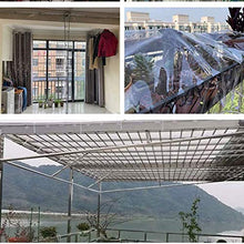 ZXHQ Trasparente Teloni 1.2x2m, Telone Trasparente Impermeabile con Occhielli, Telo di Protezione Trasparente Telone Multiuso Resistente UV per Gazebo Finestra Mobili