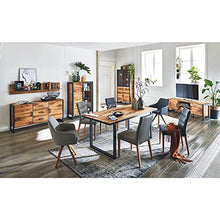 Elfo Highboard Janne - Armadio in legno di quercia impiallacciato, 97,5 x 140,5 x 40 cm