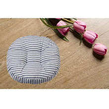 FLAMEER Tatami Pad Chair Coprisedili Cuscini per Mobili da Giardino Rotondi - Strisce Blu