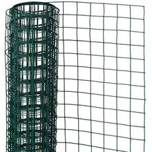 Nature Rete Metallica con Maglia Quadrata Verde 0,5x2,5 m Recinto per Giardino