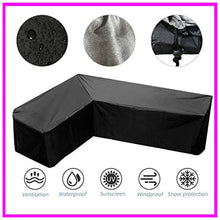 Copridivano Angolare da Giardino A Forma di L, 210D Coperture per Esterno, Impermeabile, Anti-UV, per Mobili da Giardino, Terrazzo