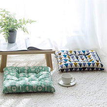 LucaSng Cuscino per sedia con nastri, 40 x 40 cm, per sedia da giardino, balcone, terrazza (set da 2, 4 pezzi)