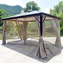 WSN Gazebo per Tende con Struttura in Alluminio 3x3.6m per Patio, Pannello Prendisole per PC Riparo da Giardino per Esterni per Tutte Le Stagioni