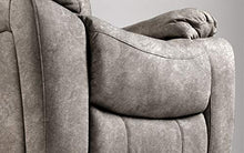 Dafnedesign.Com - Divano 3 posti con n.2 Recliner elettrici - Colore: Grigio Elefante - cm. 223 x 105 x 105h