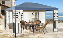 Quick-Star - Tetto di Ricambio per Gazebo, 3 x 4 m, Colore: Grigio