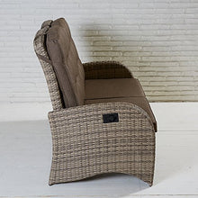 La casa di Caesar di 2 Sitzer Living Sofa Torino rabida Natur Intreccio polyrattan divano da giardino