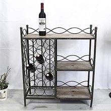 FYHH-JZHY Scaffale per Vino in Ferro Scaffale Vintage Scaffale Antico Scaffale per Stoccaggio Facile da Installare