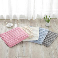 XHNXHN Cuscini per sedie da Pranzo Corti in Peluche, Cuscini per sedili Antiscivolo per Esterni per Interni Cuscini per sedie da Cucina Quadrati Traspiranti Cuscini per sedie da Ufficio-Rosa c 45x4