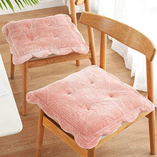 XHNXHN Ruffle Comfort Cuscini Morbidi per sedie da Pranzo Cuscino Traspirante Imbottito per Pavimento Tatami Decorazioni per Alimenti Cuscini per sedili Cuscini per sedie Morbidi per Cucina-Rosa a