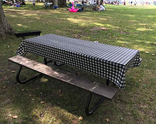 Neatiffy 137,2 cm x 32,9 m Rotolo di Tovaglie di Plastica USA E Getta, per Picnic, Feste, Banchetti, Black & White Checkered