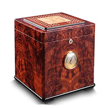 XZJJZ Cigar Idratante Scatola di Cedro Legno di Grandi Dimensioni a Due Piani Cigar Humidor Cigar Cabinet