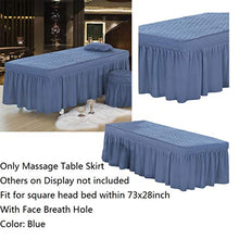 perfeclan Lettino di Massaggio Materasso Morbido in Poliestere Accessorio da Salone, Blu