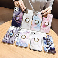 Suhctup Compatibile con Samsung Galaxy Note 9 Custodia in Slim Morbido Silicone TPU,Marmo Design con Glitter Brillantini Bling Cristallo Chiara Paraurti Protettiva Cover con Ring Kickstand -1