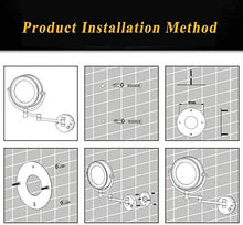 WZDD Specchio per Trucco da Parete, Specchio Ingranditore X10 con Luce LED, Specchio Cosmetico per Il Bagno, Specchio da Parete Rotondo