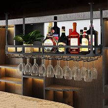 ZLJ Portabicchieri da Vino Rosso Portabicchieri da Vino da Appendere a soffitto Altezza Regolabile Ferro in Stile Europeo per Cucina/Bar/Ristorante Rack