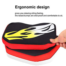 Tihebeyan Cuscino del Sedile Memory Foam per Barca in Memory Foam in Cotone con Ventose(Flame)