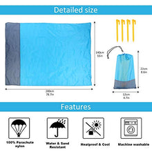 Arontime - Coperta impermeabile da spiaggia, tappetino da picnic portatile per esterni, tappetino da campeggio
