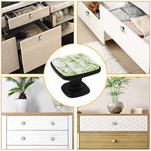 Verde bambù Pomelli per Porta Set di 4 Pomelli per Mobili Manopole per Cassetti Cucina Armadio Vetro