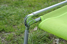 Outsunny - Lettino Reclinabile Sdraio Sedia da Giardino Spiaggia Piscina Verde Chiaro