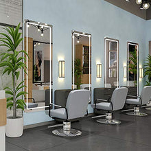 Specchio a LED a Parete Interruttore a sfioramento a Specchio a LED dedicato Salone di Bellezza Specchio HD Incorporato Specchio per Parrucchiere a Parete a LED a Parete