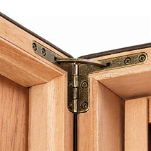ZYING Cigar Humidor Creativo di Sicurezza a Due Livelli a Quattro Zone Mat Antico Modello casa Cigar Box 50 Sticks Cigar Humidor Box