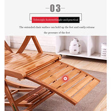 WUTONG Sedia a Dondolo da Giardino in Legno, Patio reclinabile Leggero Pieghevole, occupa Poco Spazio, Comodo poggiatesta Design Collo è più Relax