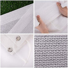 Panno ombreggiante 80% UV Block Sun Shade Sails con Occhielli, Bianco Sunblock Ombra Tarp Netto per Outdoor Patio Giardino Serra, 150g / ㎡ (Size : 6×8m)