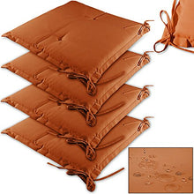 Detex 4X Cuscini per Sedia Sydney Resistenti all'Acqua Cuscino coprisedia Interno Esterno Terracotta