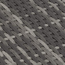 TecTake 800768 Pouf in Polyrattan, Confortevole Cuscino, Resistente alle Intemperie - Disponibile in Diversi Colori - (Grigio | No. 403582)