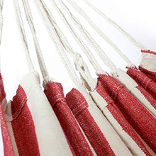 Yuxahiug Addensare Canvas Amaca Swing all'aperto Singola Doppia Persone Dormitorio Camping amache Red