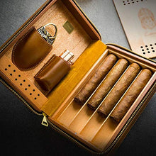 SCDZS Cigar Box Cigar Humidor - Cuoio di buona Tenuta Desktop Cigar Humidor Cigar Portable Storage Box