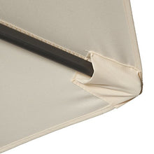 Jet-Line Ombrellone parasole Pamplona colore beige, con manovella, da giardino