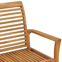 E E-NICES Panca da Giardino 112 cm in Legno Massello di Teak